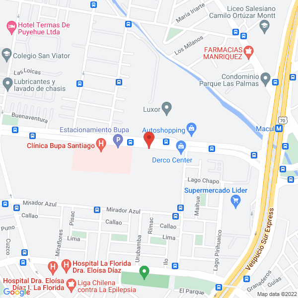 Map of Automotriz Checkpoint