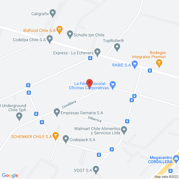 Map of A.W. Faber-Castell Chile