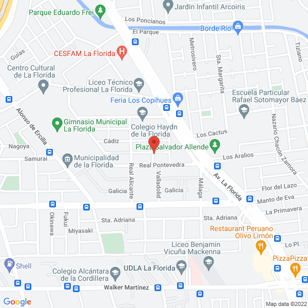 Map of Aridos María Elena