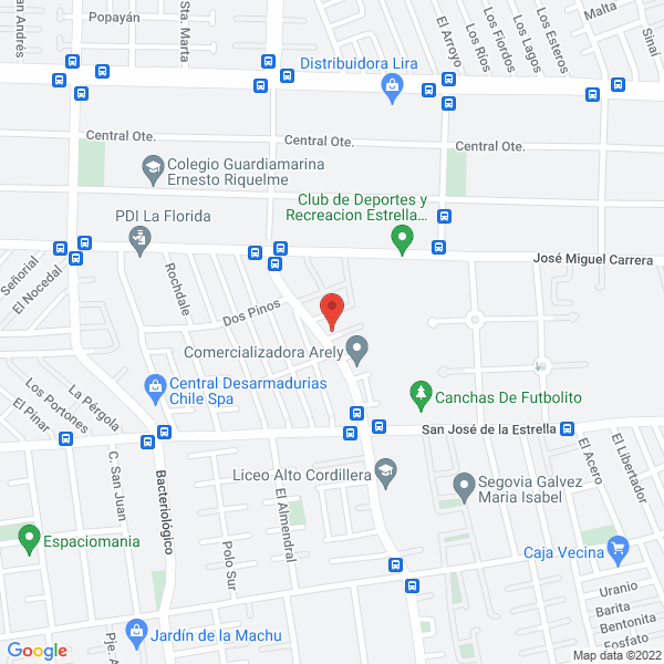 Map of Ases Capacitación