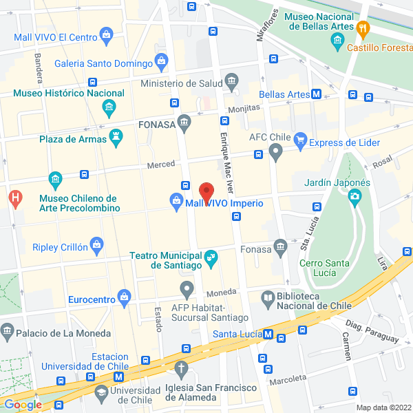 Map of Agencia de Aduana Oficina Santibañez