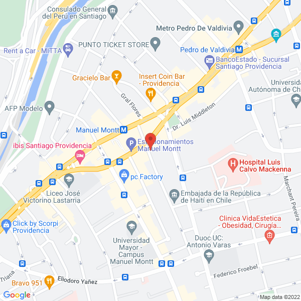 Map of Auditores Consultores Urnia y Asociados Ltda.