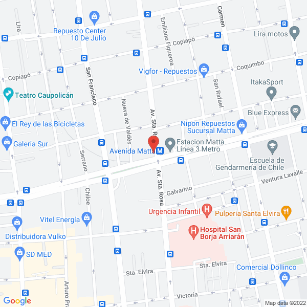 Map of Artematta Eventos
