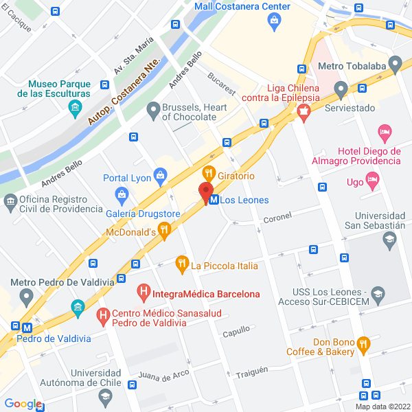 Map of Artículos y Diseño de Madera