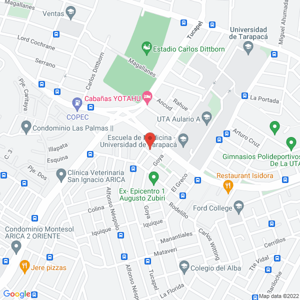 Map of Arriendo de Maquinarias SRG