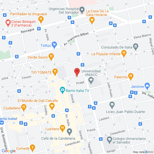 Map of Asociación Gremial de Los Industriales del Pan A.G.