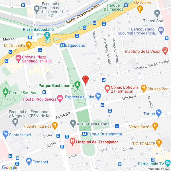 Map of Aedo Gutierrez Jaime R y Otros