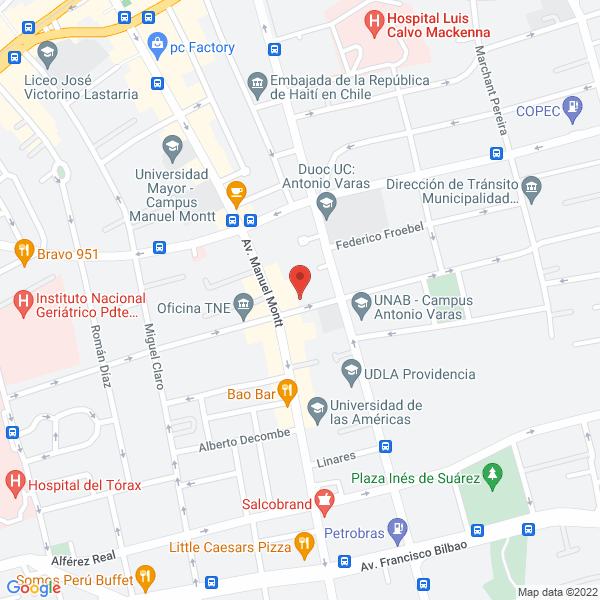 Map of A C Club Asistencia Limitada