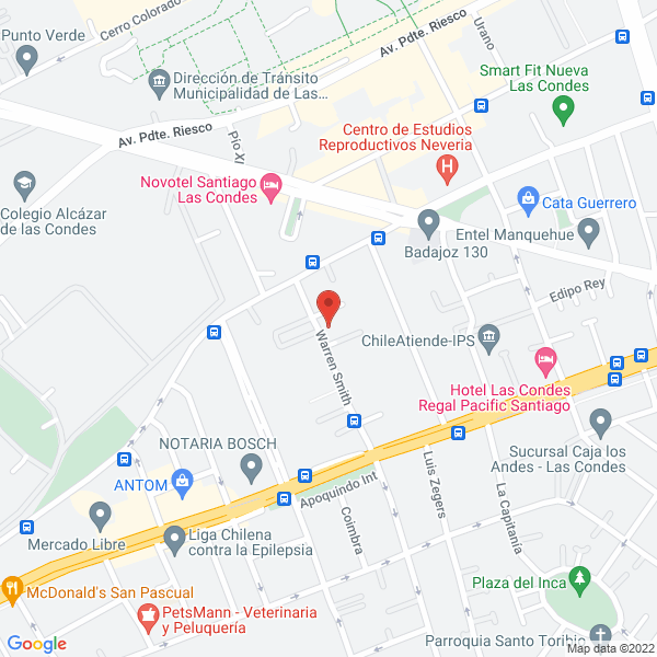 Map of Ach Ingeniería y Proyectos Limitada