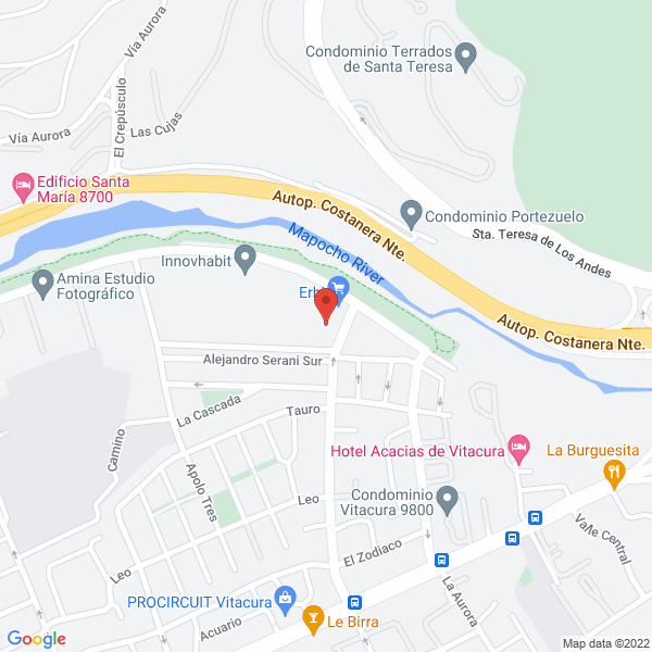 Map of Administradora Edificio Sevilla