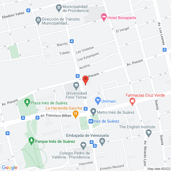 Map of América Propiedades