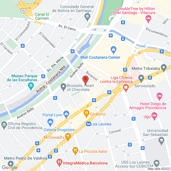 Map of Afic Chile S A