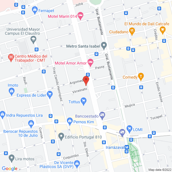 Map of Agencia de Viajes y Turismo Los Ibeyi Ltda