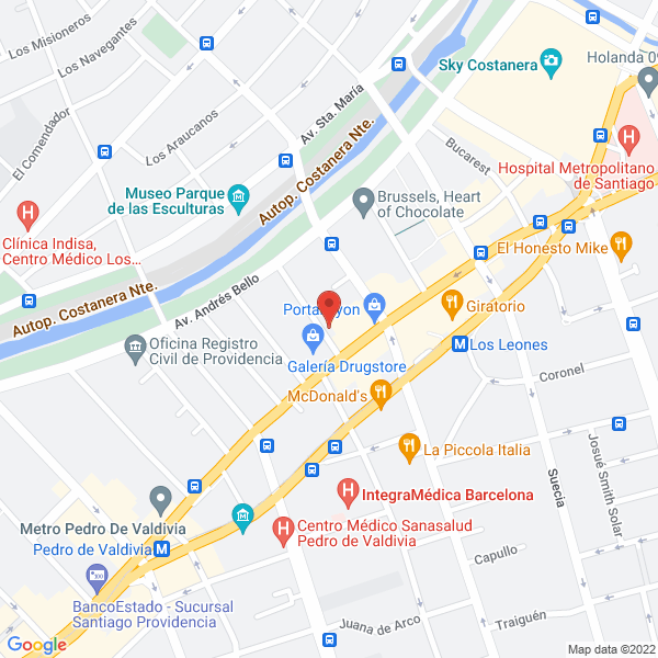Map of Asesorías Dominguez y Etchegaray Limitada
