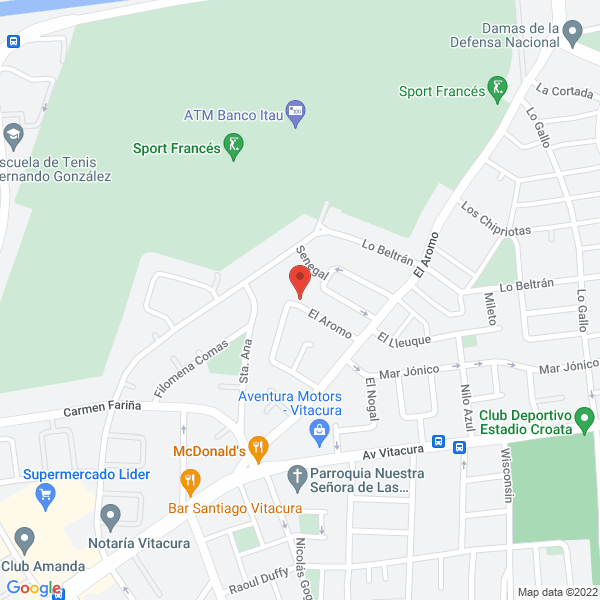 Map of Arregla PC, Redes y Servidores Santiago