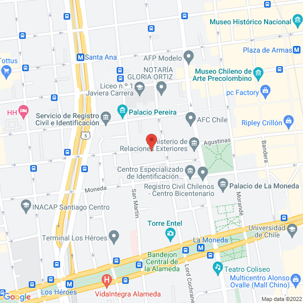 Map of Abogado Hernandez Jara, Patricio Ernesto