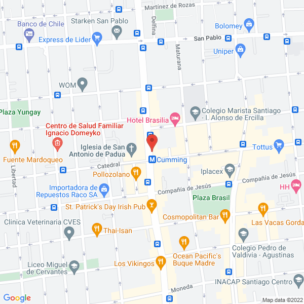 Map of Asesorias tributarias y Contables PCS