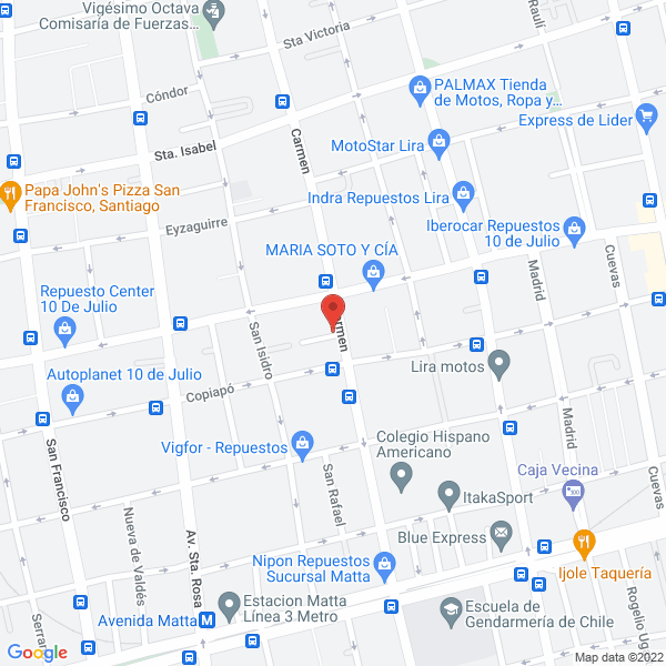 Map of Autopart Honda