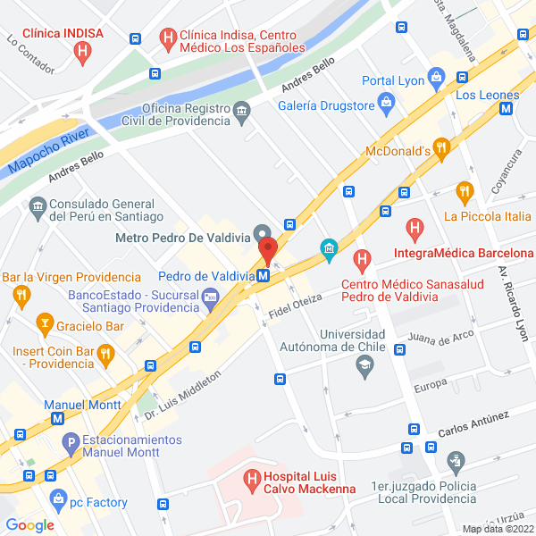 Map of Alborada Servicios de Enfermería