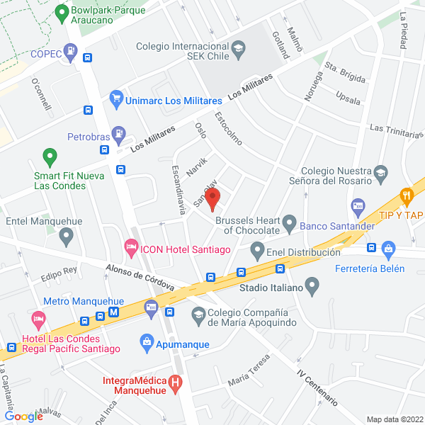 Map of Ambien Chile
