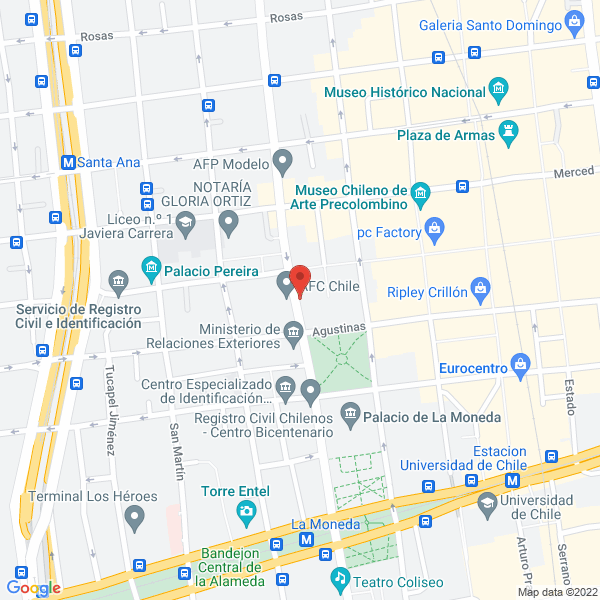 Map of Ana Maria Caballero Rivas