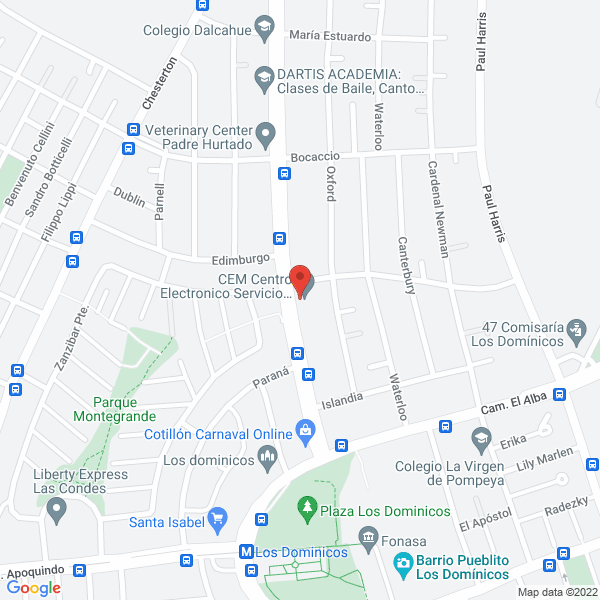 Map of All Press Comunicaciones