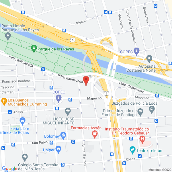 Map of Agencia de Transportes de Cereales Gonzalez Limitada