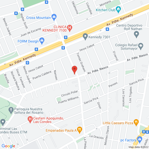 Map of Agricola Inmobiliaria e Inversiones Aguas Claras Ltda