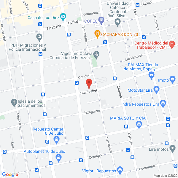 Map of Automotora Santa Isabel