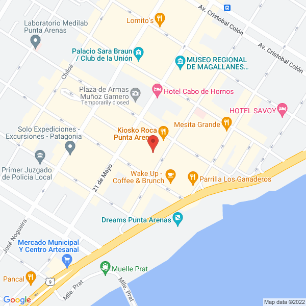Map of Armada de Chile