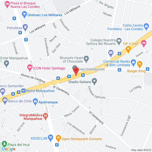 Map of Aquito Solar