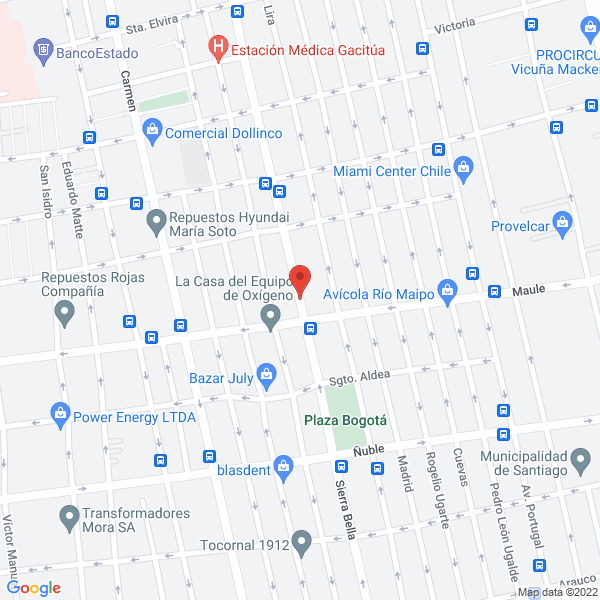 Map of Adhesivos Embatek Ltda.