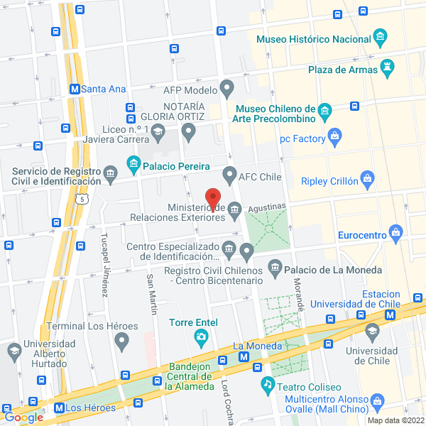 Map of Abogado de Trabajadores