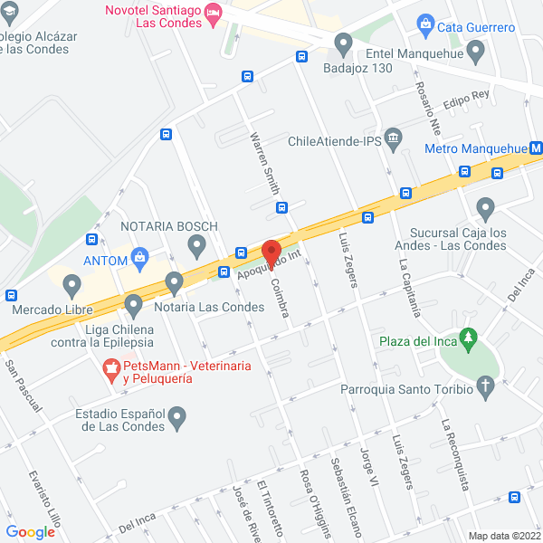 Map of Apoquindo Propiedades Limitada