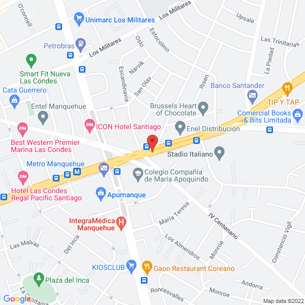 Map of Apodent, Urgencias Dentales, Dr. Jorge Díaz Franco