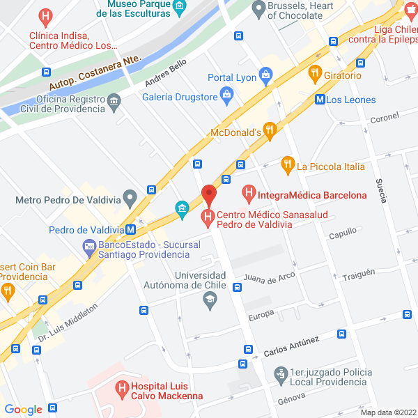 Map of Amatista Masajes