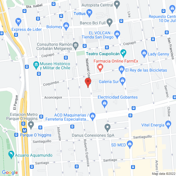 Map of Automotora Diego Castro Gorostiza Eirl