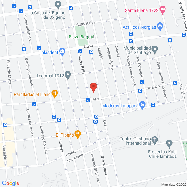 Map of Ashland Import Limitada