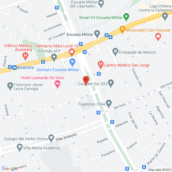 Map of Abacus Contadores Limitada