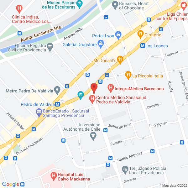 Map of Activos Chile Empresa De Servicios Transitorios Limitada