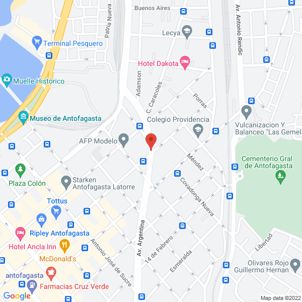 Map of Automotora Top Car
