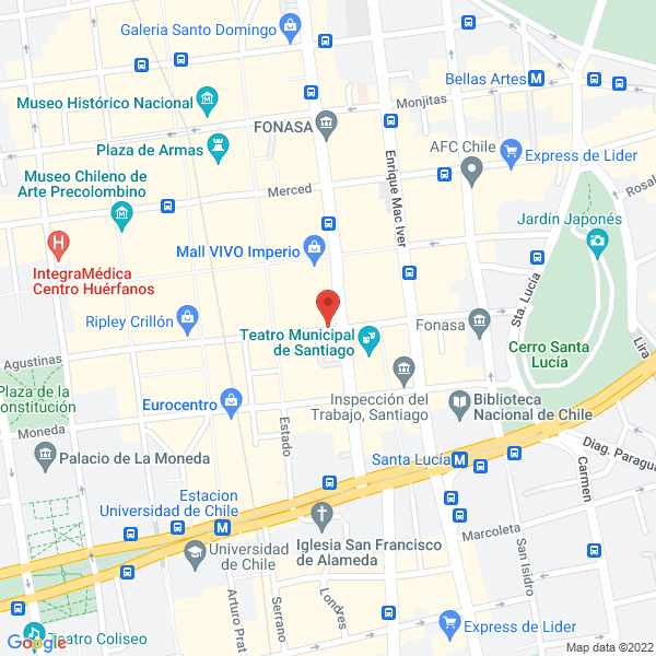 Map of Asesorías e Inversiones Heredia, Ihl, Ruiz-Tagle, Abogados Limitada