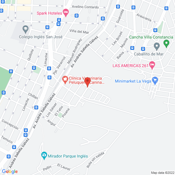 Map of Arriendo de Maquinarias Minco Eirl