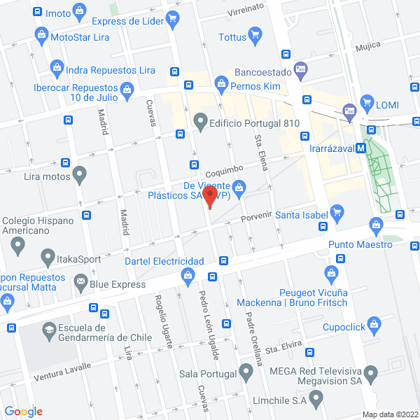 Map of Arquitectura y construcción Montaño