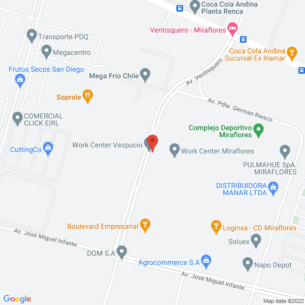 Map of ASESORIAS TECNOLOGICAS, ANGEL CARRASCO FARIAS E.I.R.L.