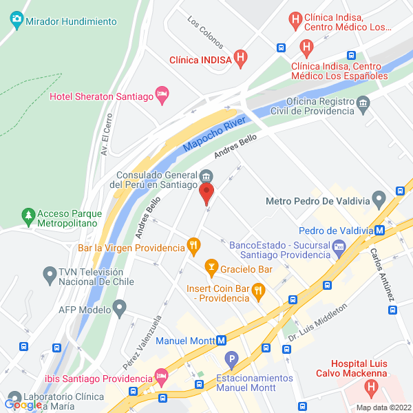 Map of Bogado Sánchez, Justo