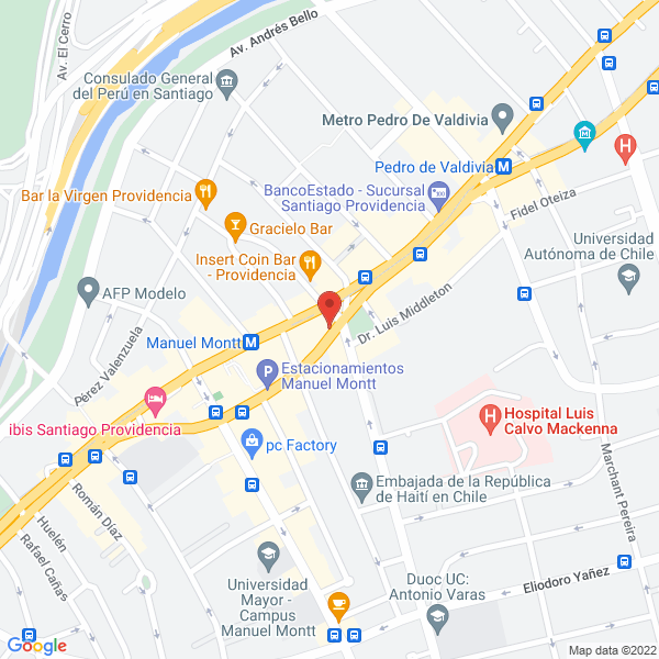 Map of Bombardiere Rosas, Pedro Pablo