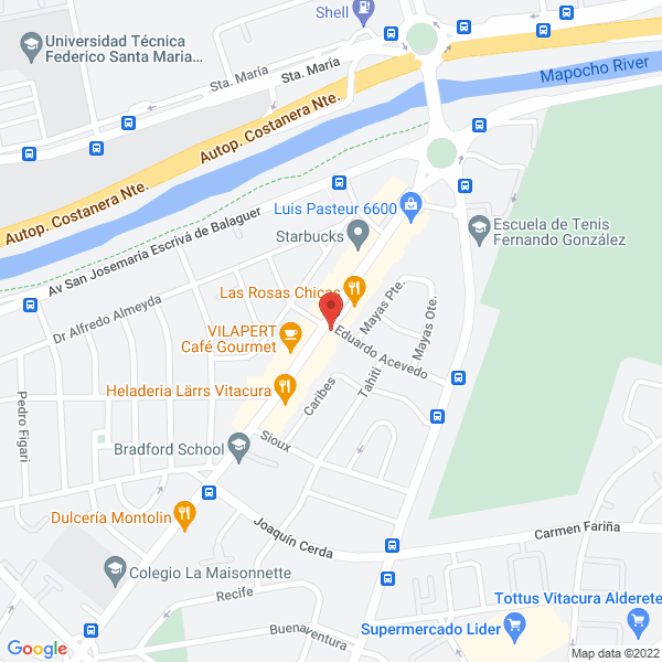 Map of Break & Eat Chile S.A.
