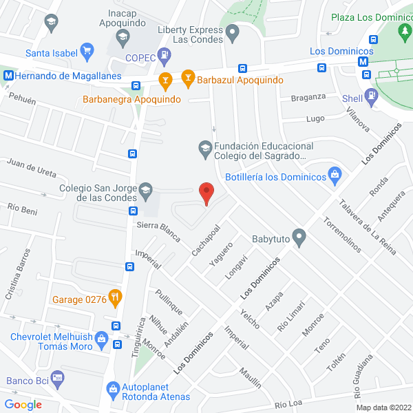 Map of Boston Administradora General de Fondos S.A.