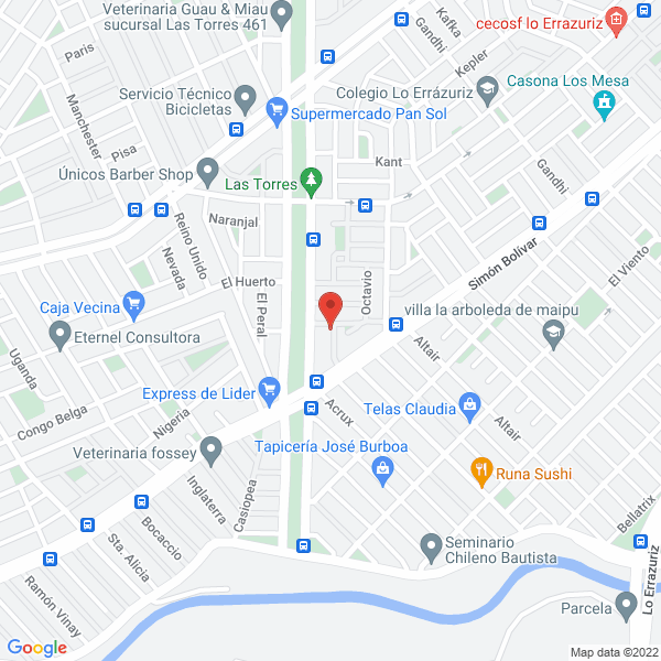 Map of Buses Crisfer Tur